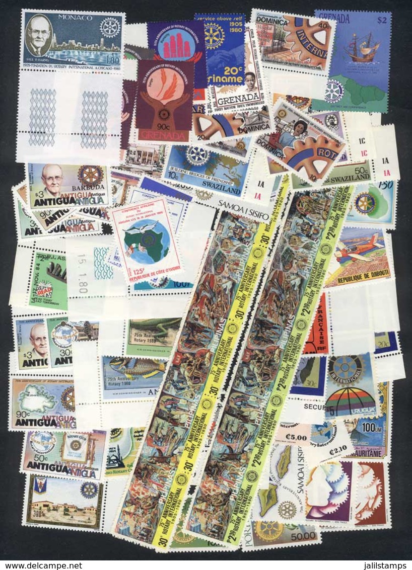 WORLDWIDE: TOPIC ROTARY: Lot Of Stamps And Complete Sets, All Mint Never Hinged Of Excellent Quality, Yvert Catalog Valu - Rotary Club