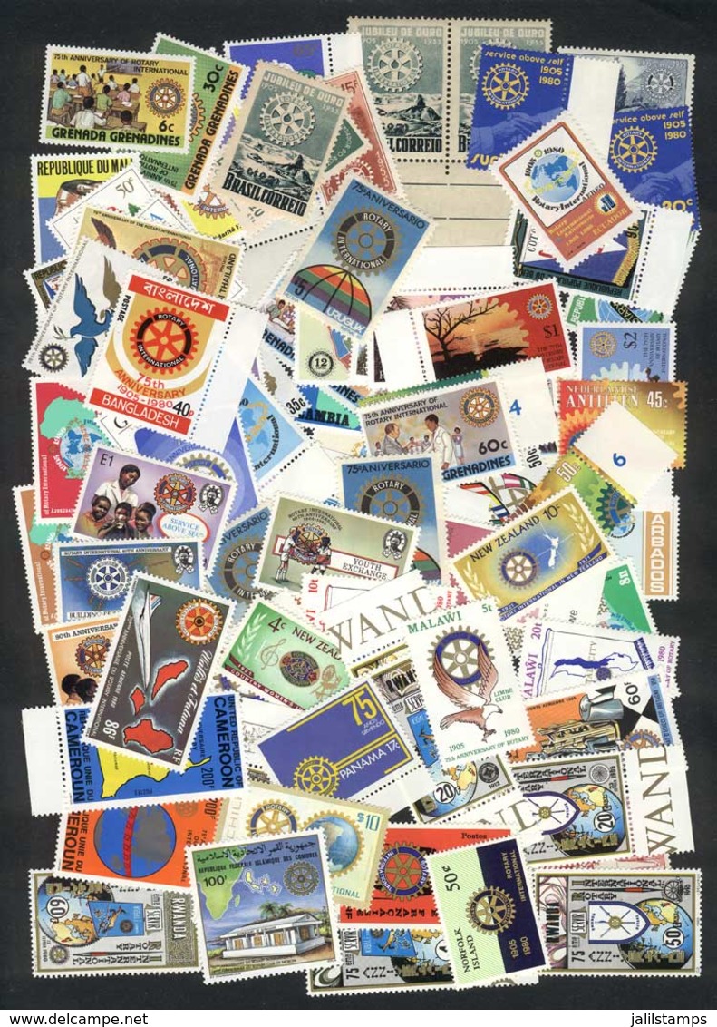 WORLDWIDE: TOPIC ROTARY: Lot Of Stamps And Complete Sets, All Mint Never Hinged Of Excellent Quality, Yvert Catalog Valu - Rotary Club