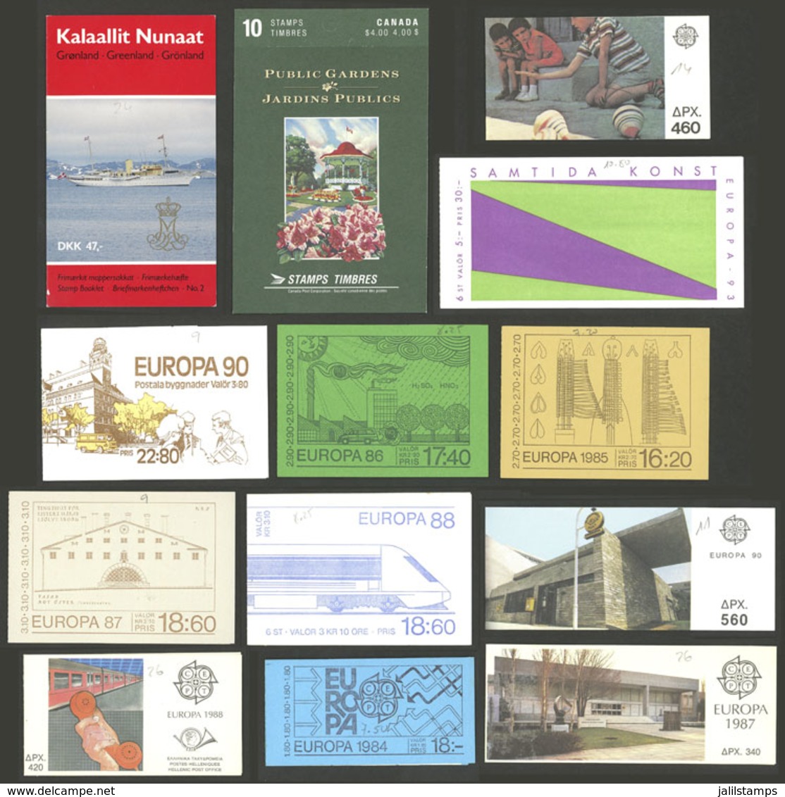 WORLDWIDE: TOPIC EUROPA: Lot Of Very Thematic Booklets, Almost All MNH And Of Very Fine Quality, Low Start! - Other & Unclassified