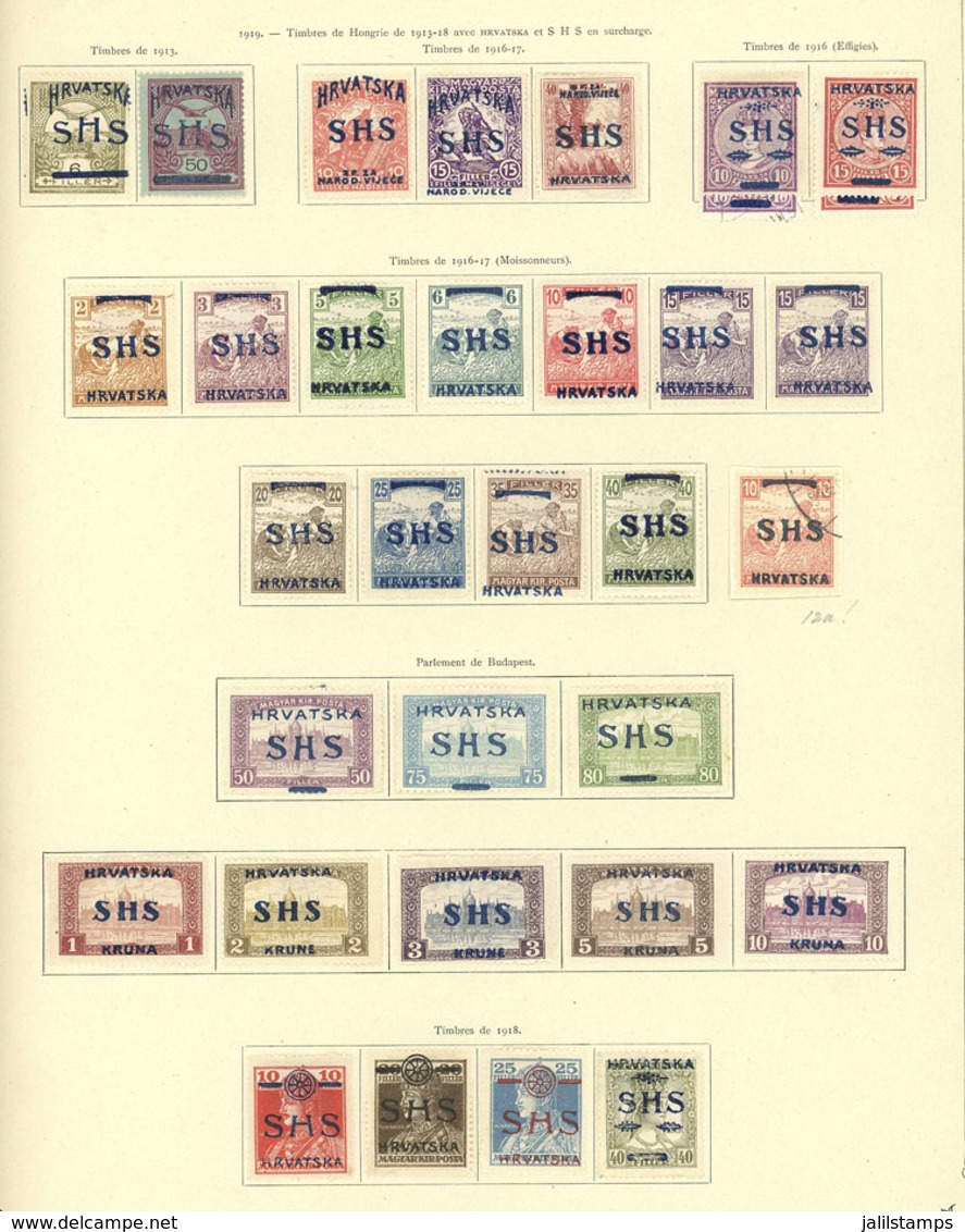YUGOSLAVIA: Old Collection (1919-1960) In 53 Album Pages, Including Used Or Mint Stamps (some Can Be Without Gum) And In - Autres & Non Classés