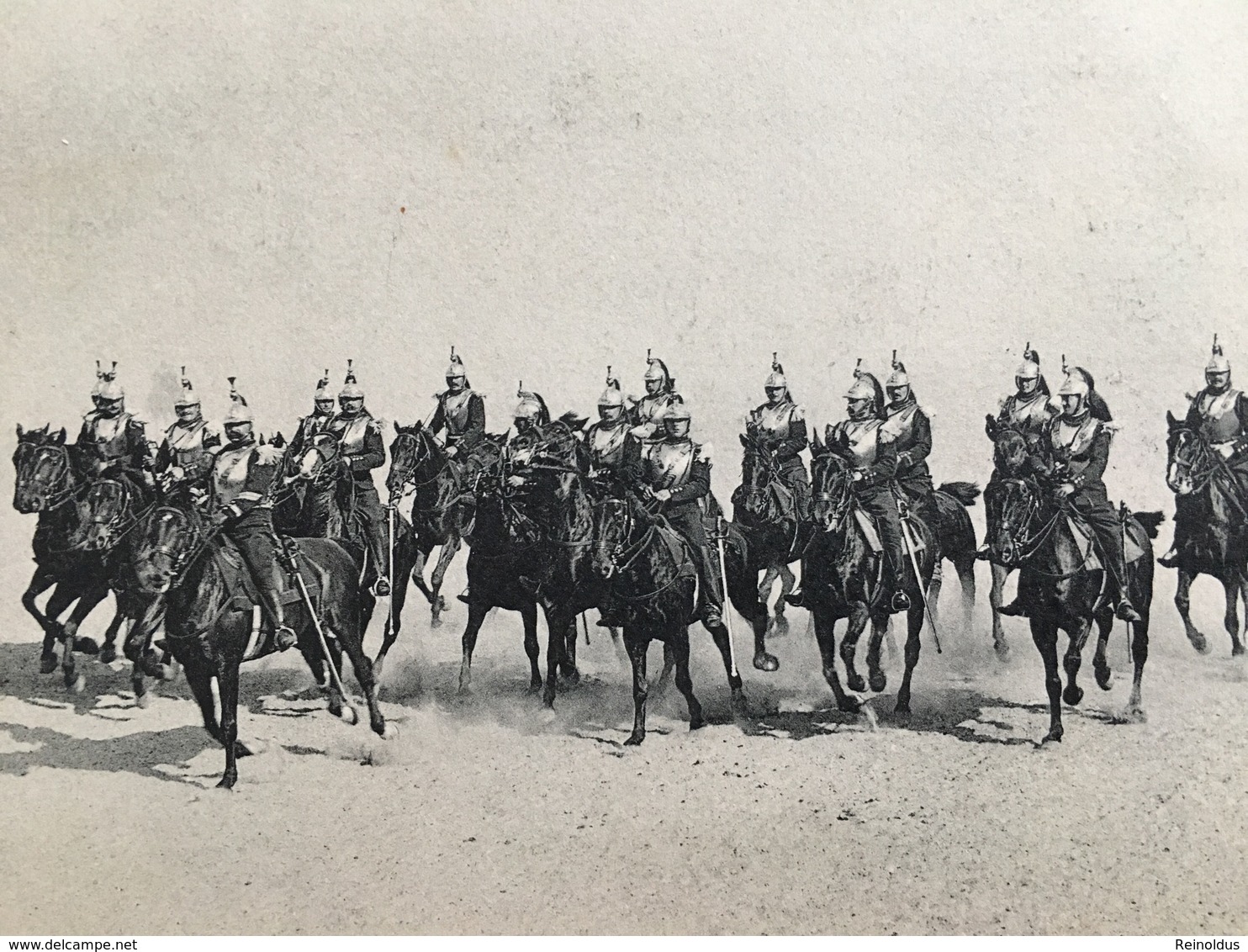 AK CP Saint Germain Le Champ De Manoeuvre Le 11e 11 Cuirassiers, Les Trompettes Cavalerie - Manoeuvres