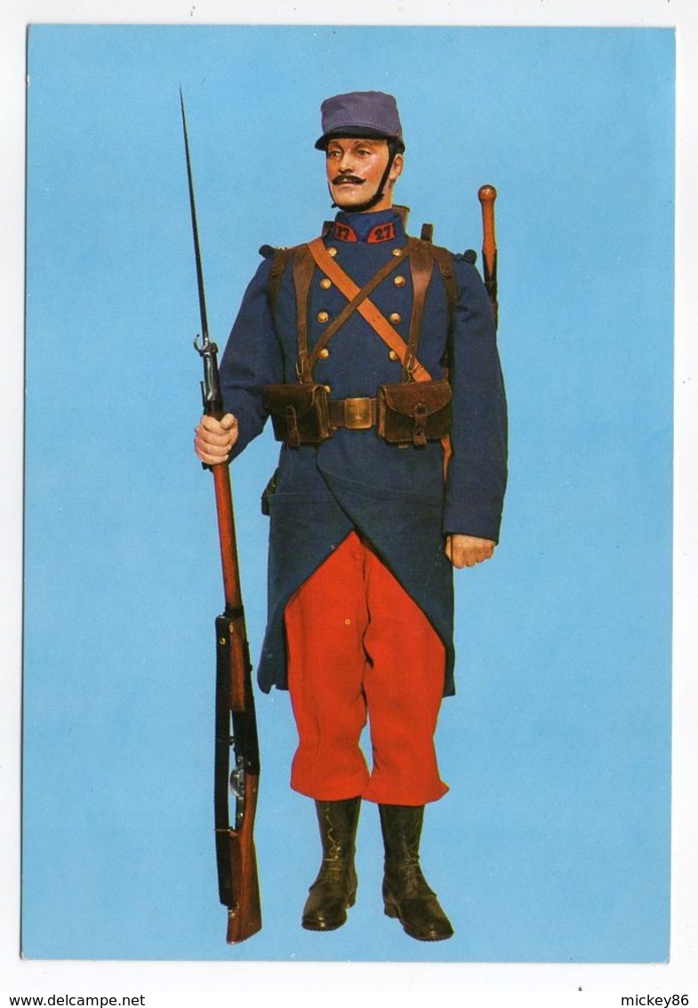 Militaria--Uniforme -Hotel Des Invalides De PARIS-Guerre 1914-18-Soldat Du 27° Régiment  D'Infanterie - Uniformes