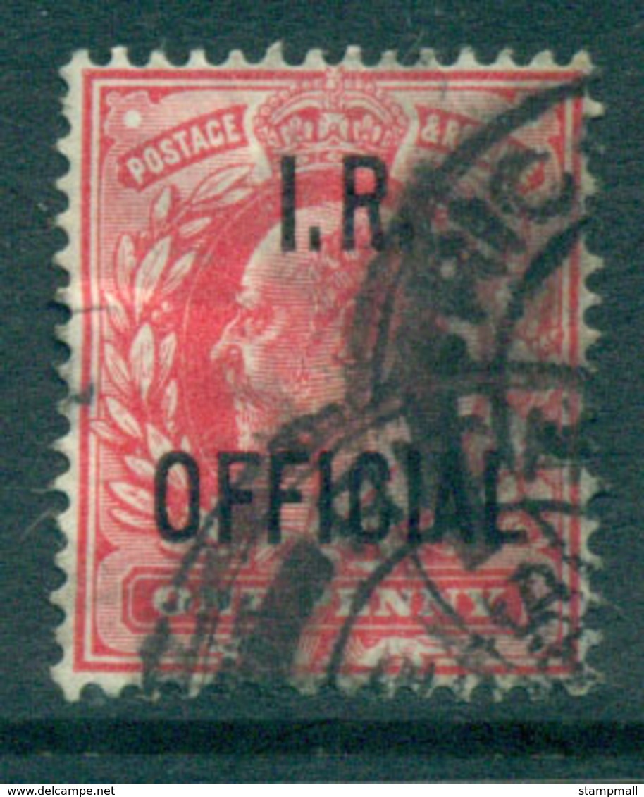 GB 1902-04 1d Carmine Opt. I.R. OFFICIAL FU Lot66908 - Non Classés