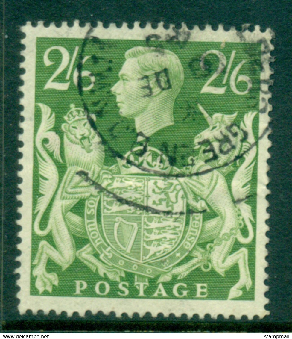 GB 1939-42 KGVI 2/6 Green Royal Arms FU  Lot32751 - Ohne Zuordnung