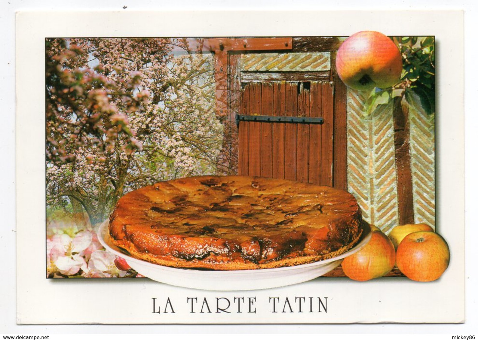Recette  ---2006--- Tarte TATIN   (pommes )  --timbre --cachet  CHABRIS -36 - Recipes (cooking)