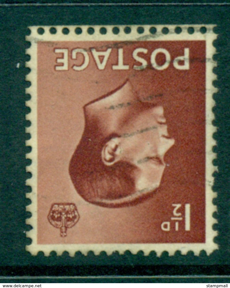 GB 1936 Edward VIII 1½d Watermark FU Lot32689 - Non Classés