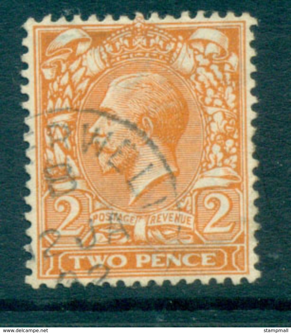 GB 1912-13 KGV 2d Deep Orange Die II FU Lot66737 - Zonder Classificatie