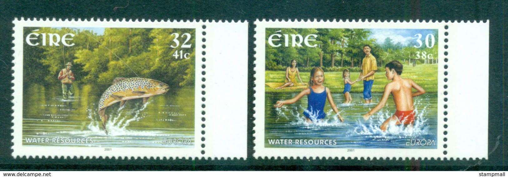 Ireland 2001 Europa, Water Rsources MUH Lot66606 - Ongebruikt