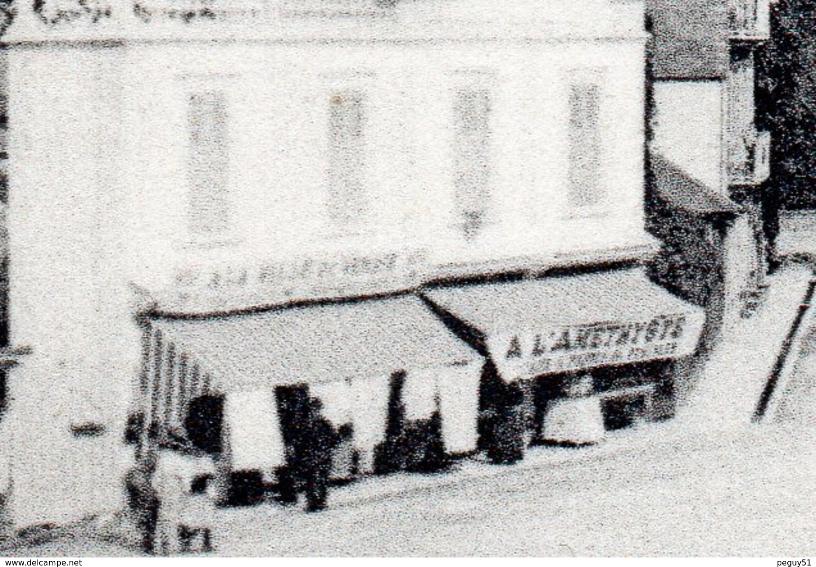 65. Bagnères De Bigorre. Place Des Thermes. L'Hospice Civil. Café. A L' Améthyste. 1913 - Bagneres De Bigorre