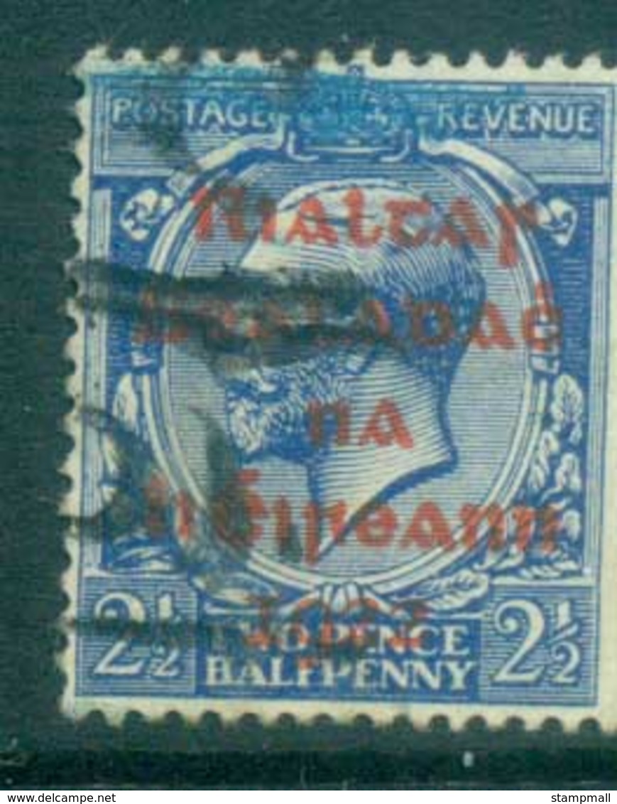 Ireland 1922 2.5d Blue Provisional Opt. Red Dollard FU Lot78388 - Used Stamps