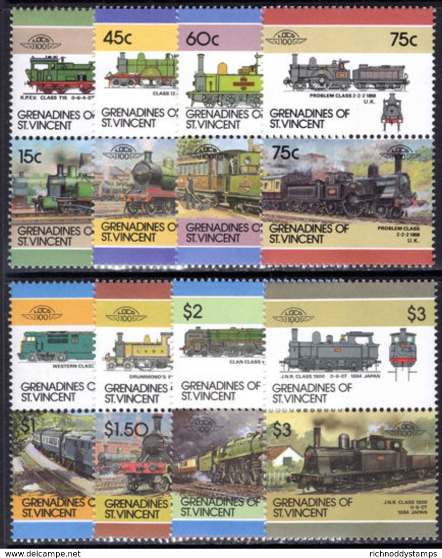 St Vincent Grenadines 1986 Railway Locomotives (6th Series) Unmounted Mint. - St.Vincent & Grenadines