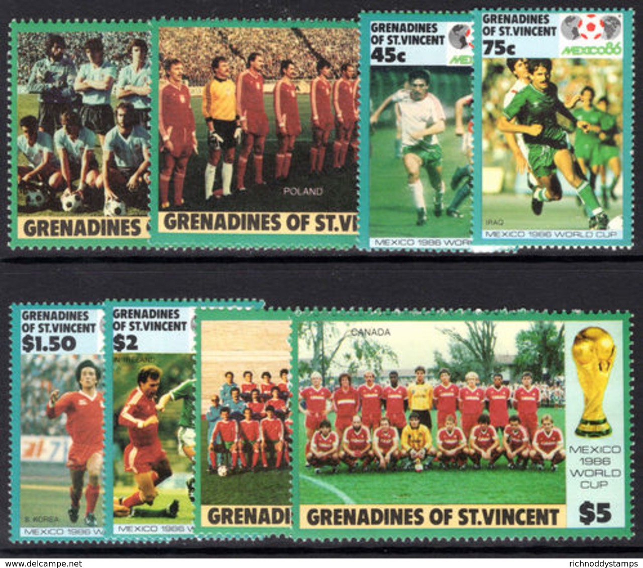 St Vincent Grenadines 1986 World Cup Football Unmounted Mint. - St.Vincent Y Las Granadinas