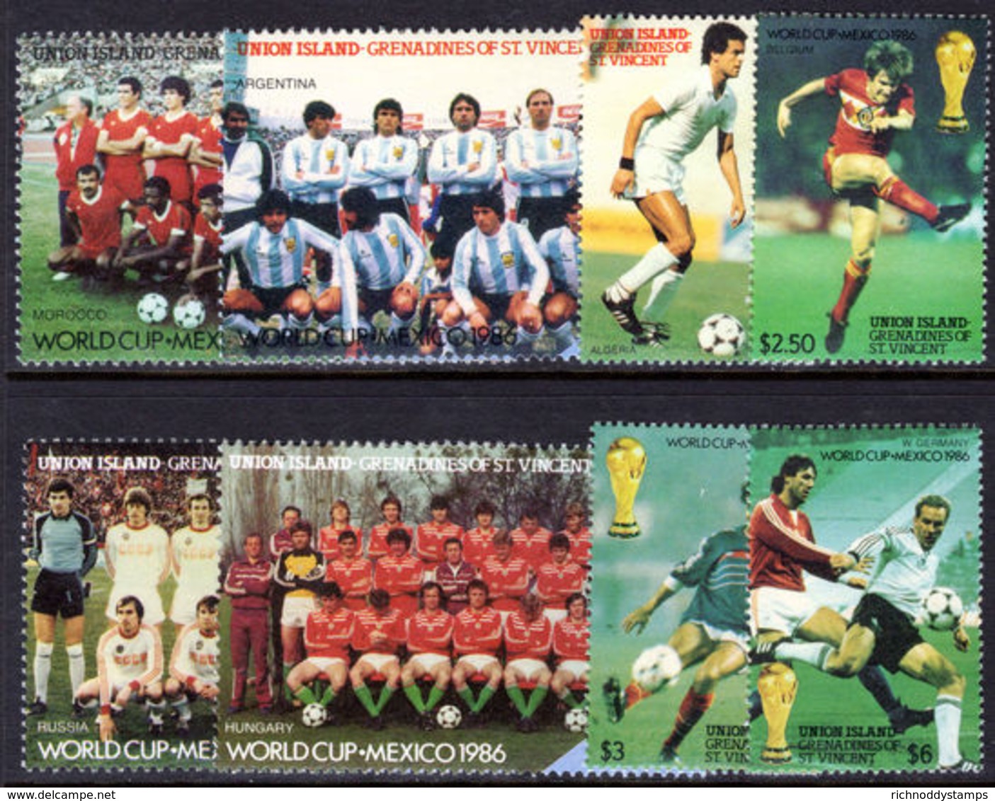 Union Island 1986 World Cup Football Unmounted Mint. - St.Vincent & Grenadines