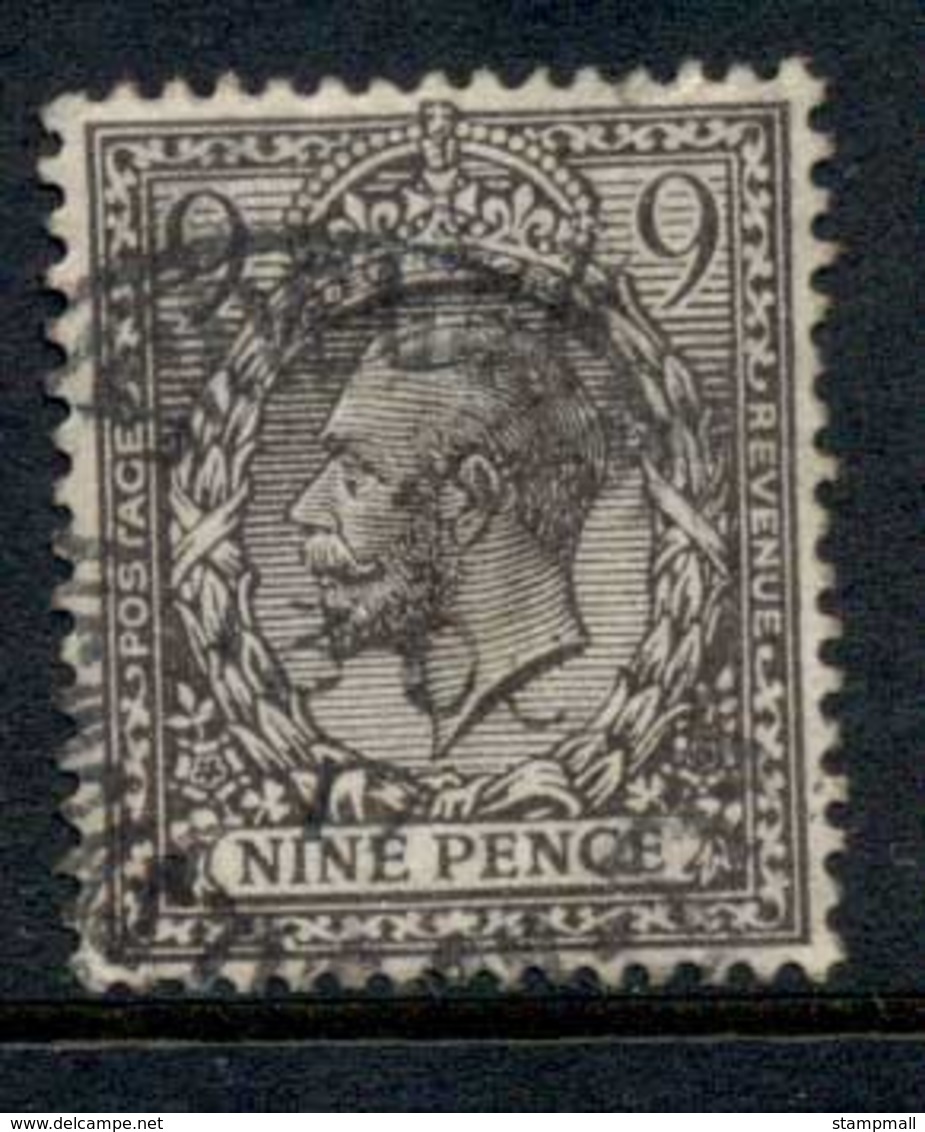 GB 1912-13 KGV Portrait 9d Brown FU - Zonder Classificatie