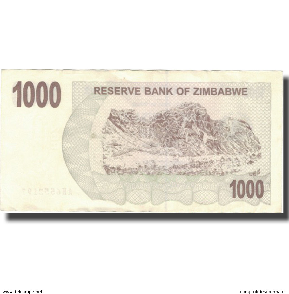 Billet, Zimbabwe, 1000 Dollars, 2007, 2007-07-31, KM:44, TTB+ - Simbabwe