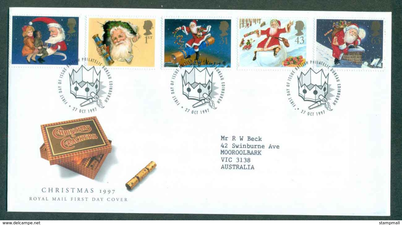 GB 1997 Xmas, Edinburgh FDC Lot51405 - Sin Clasificación