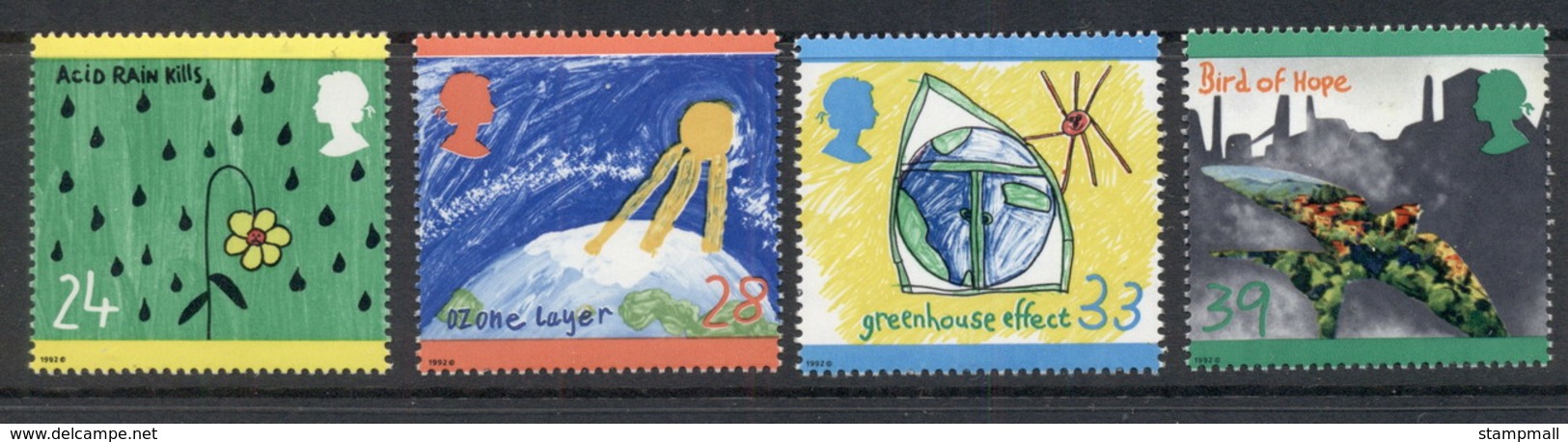 GB 1992 Protect The Environment, Children's Drawings MUH - Non Classificati