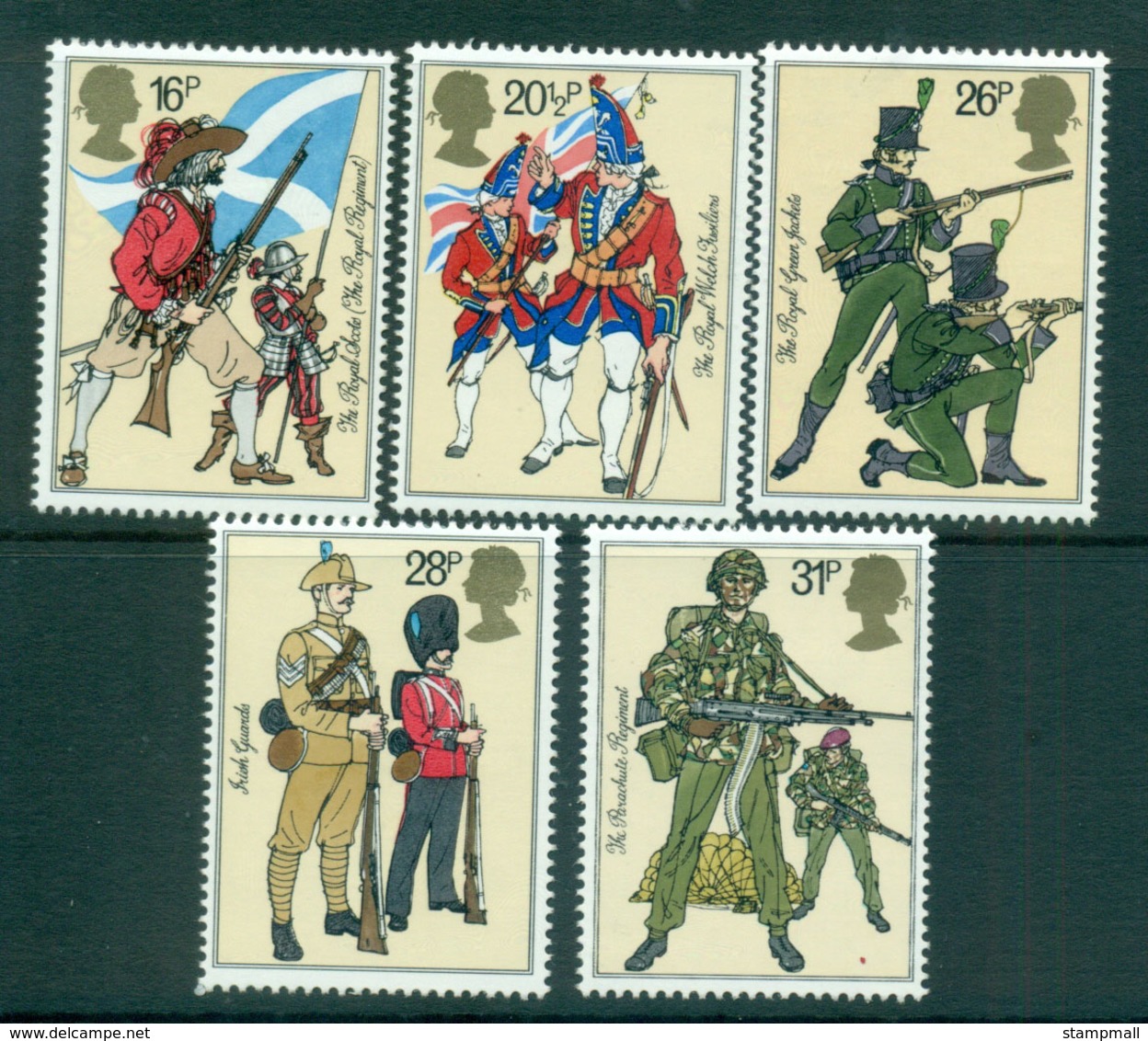 GB 1983 Regimental Uniforms MLH Lot53334 - Sin Clasificación