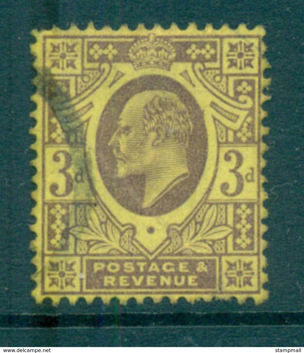 GB 1902-11 KEVII 3d Dull Purple/orange Yellow FU Lot66725 - Zonder Classificatie