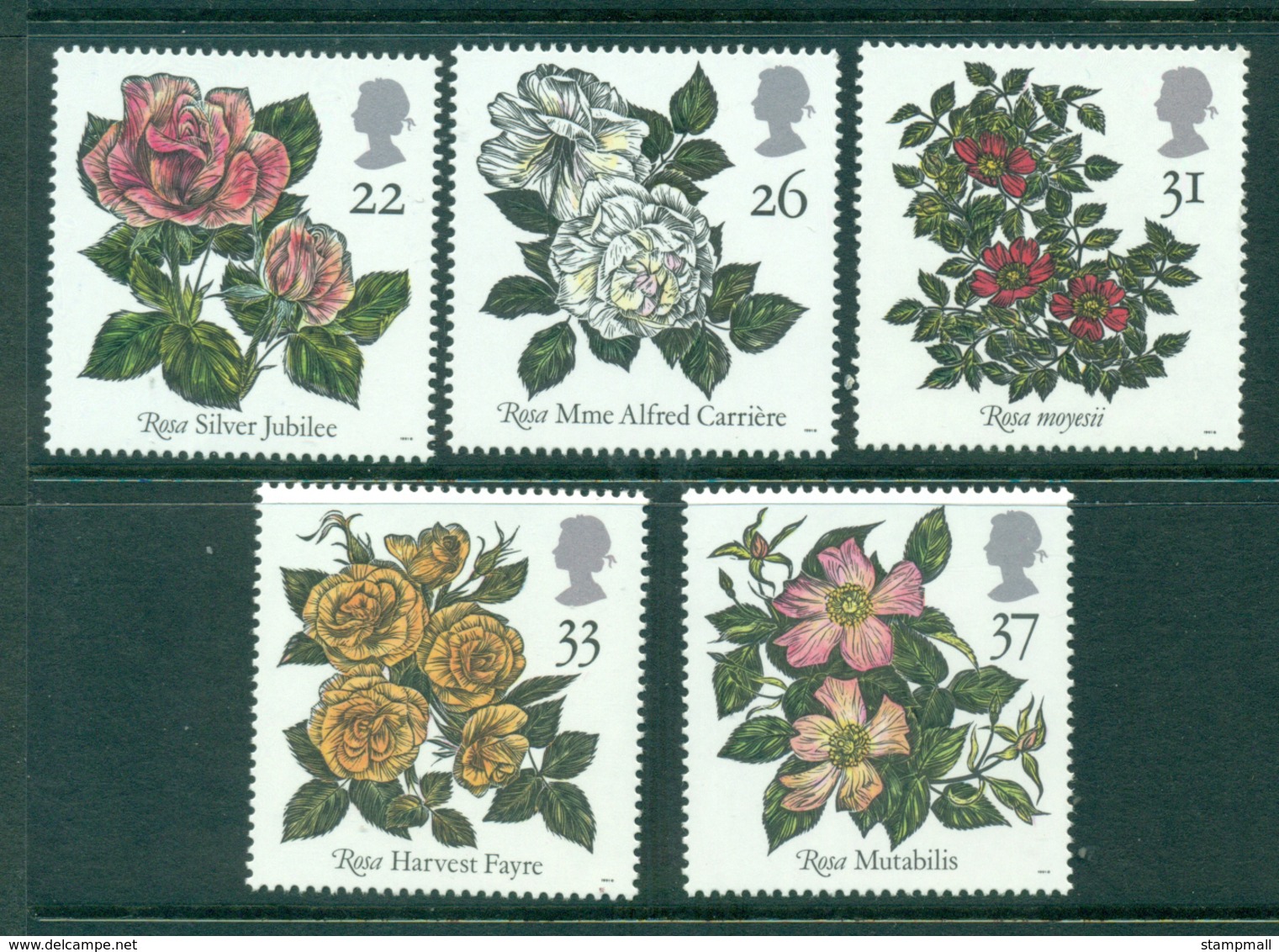 GB 1991 Roses MUH Lot29366 - Unclassified