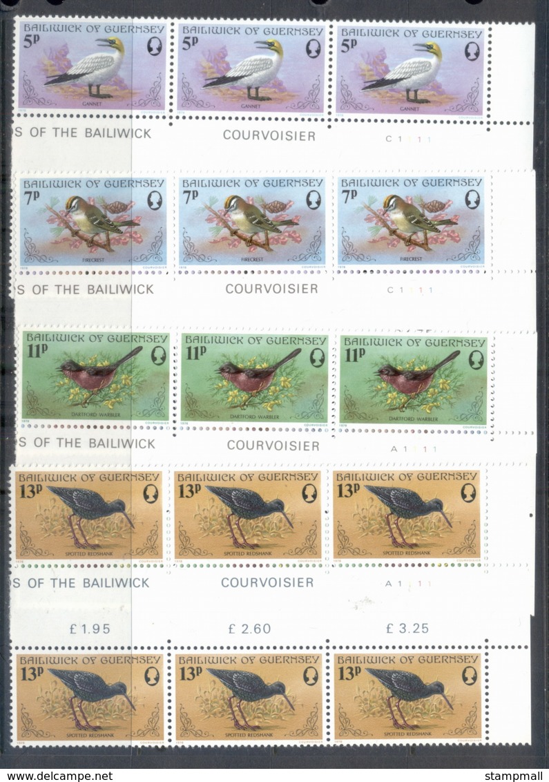 Guernsey 1978 Birds Blk6 MUH - Guernsey