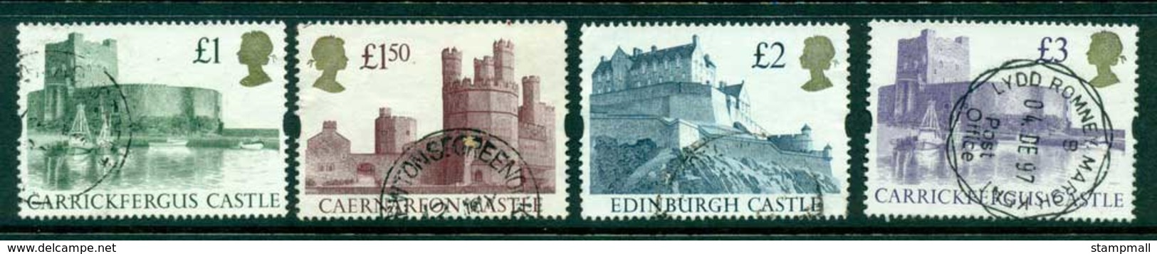 GB 1992-5 £1, 1.5,2 & £3 Syncopated Castles FU Lot26466 - Unclassified