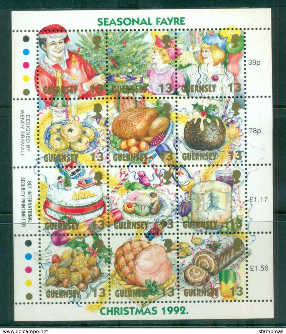 Guernsey 1992 Xmas MS MUH Lot79909 - Guernsey