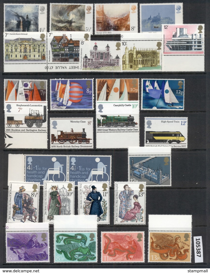 GB 1975 Commemoratives (8) MUH - Non Classificati