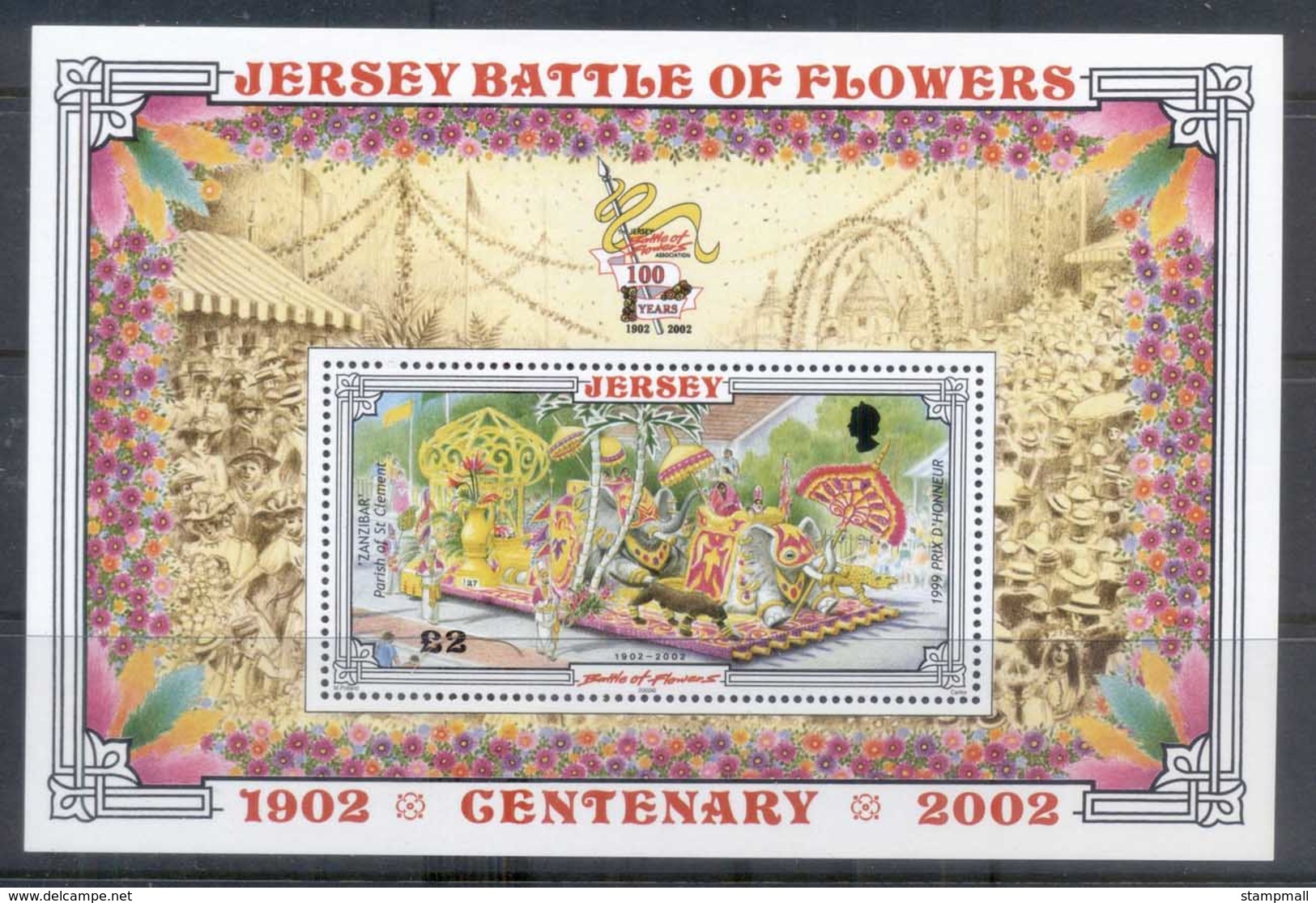 Jersey 2002 Battle Of Flowers MS MUH - Jersey