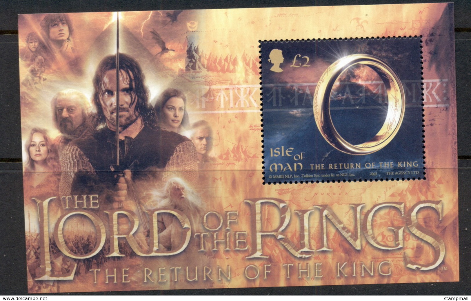 Isle Of Man 2003 Lord Of The Rings, LOTR , Return Of The King MS MUH - Isle Of Man