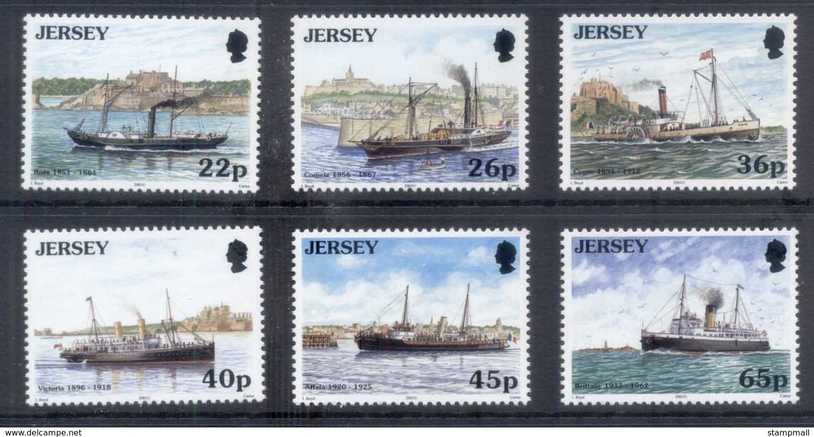 Jersey 2001 Ships, Ferries MUH - Jersey