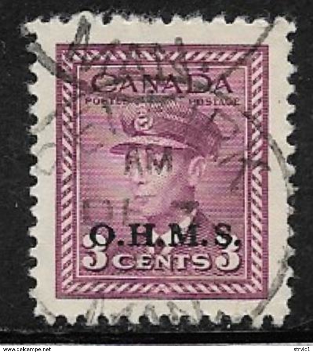 Canada Scott # O3 Used King George Vl Stamp Overprinted, 1949-50 - Overprinted