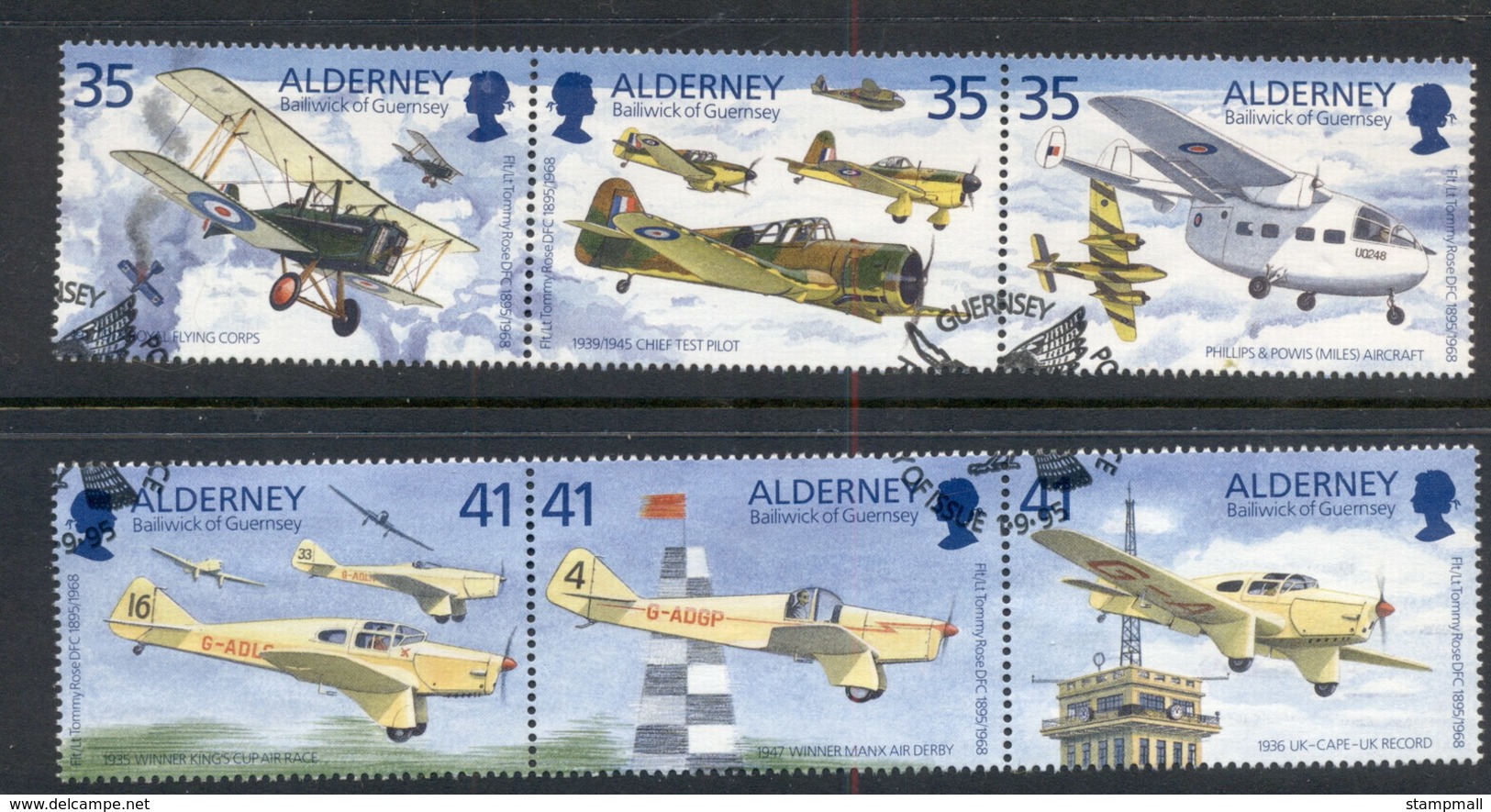 Alderney 1995 Air Planes FU - Alderney