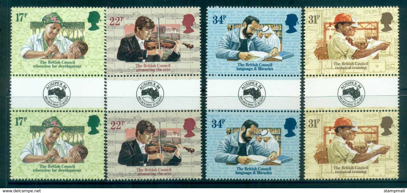 GB 1984 AUSIPEX Gutter Prs MUH Lot81523 - Zonder Classificatie