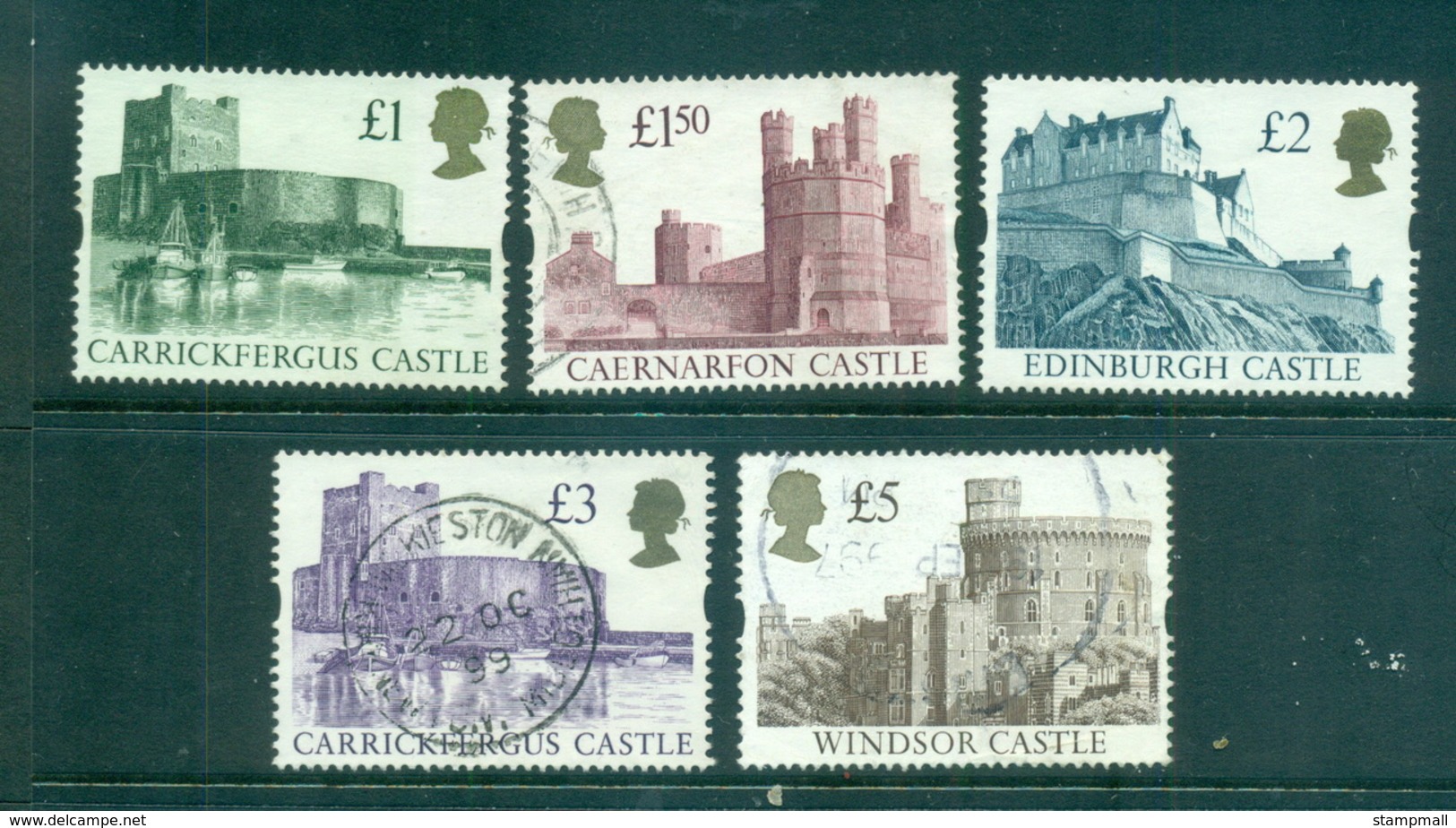 GB 1992-95 Castles, Syncopated FU Lot70251 - Zonder Classificatie