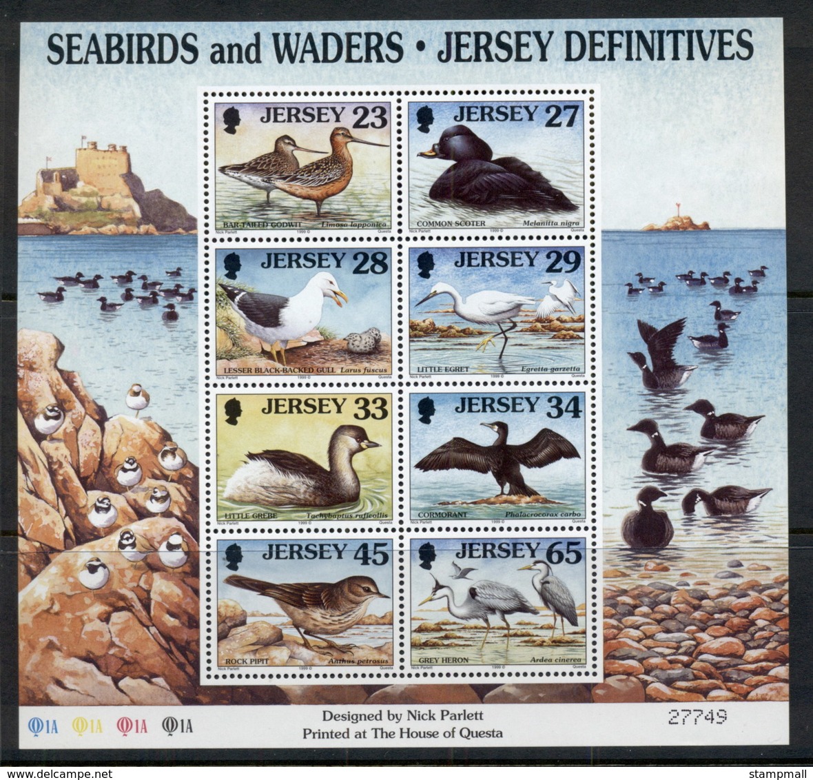 Jersey 1999 Seabirds MS MUH - Jersey