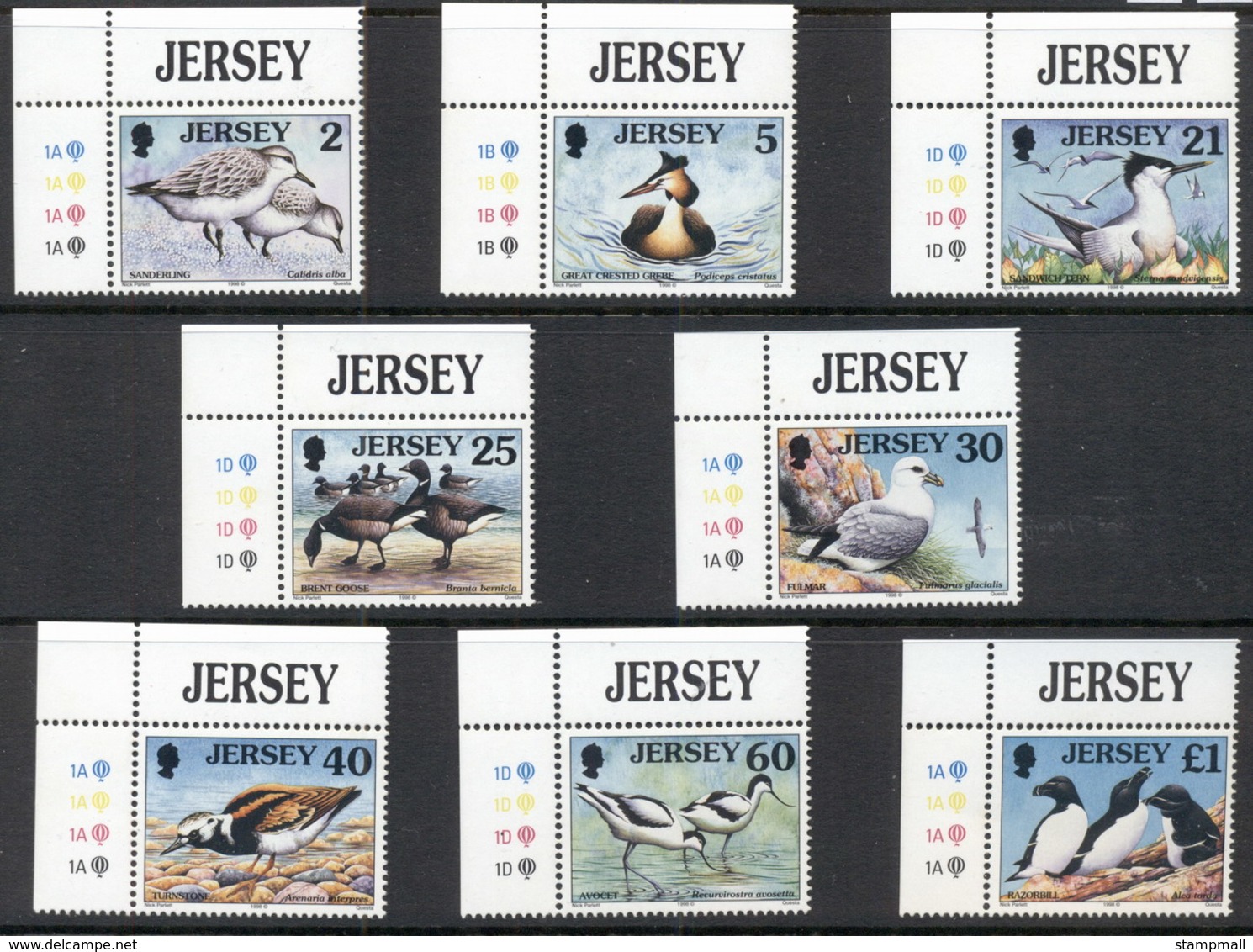 Jersey 1998 Sea Birds & Waders MUH - Jersey