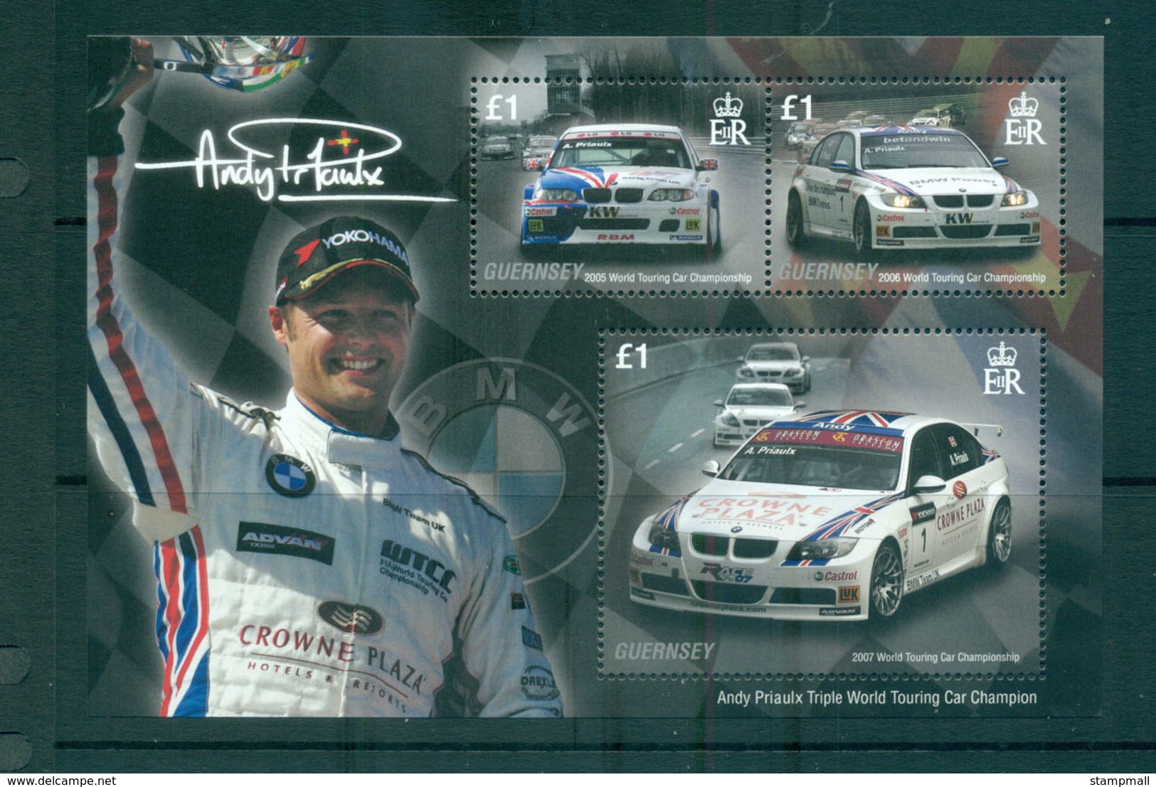 Guernsey 2007 Touring Car Champ. Andy Priaulx MS MUH Lot66377 - Guernesey