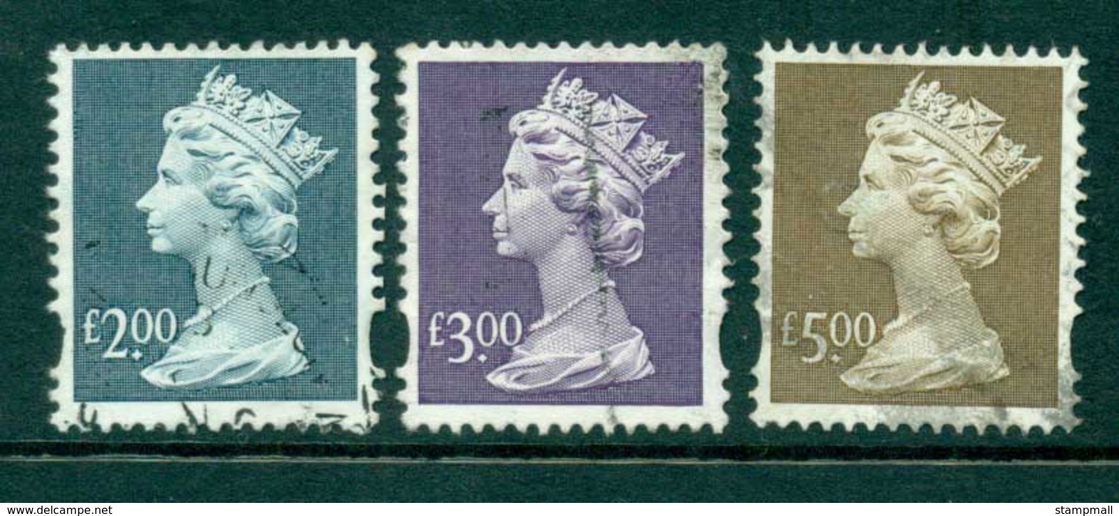 GB 1997-2004 £2,3 & £5 Syncopated Machin FU Lot26468 - Unclassified