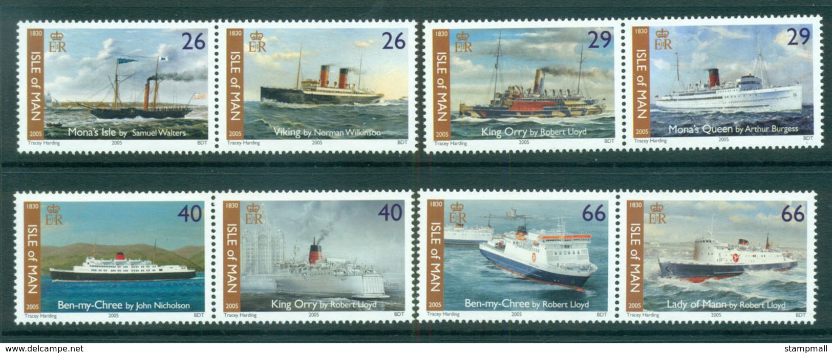 Isle Of Man 2005 Steam Packet Co. Ships Pairs MUH Lot66437 - Isle Of Man