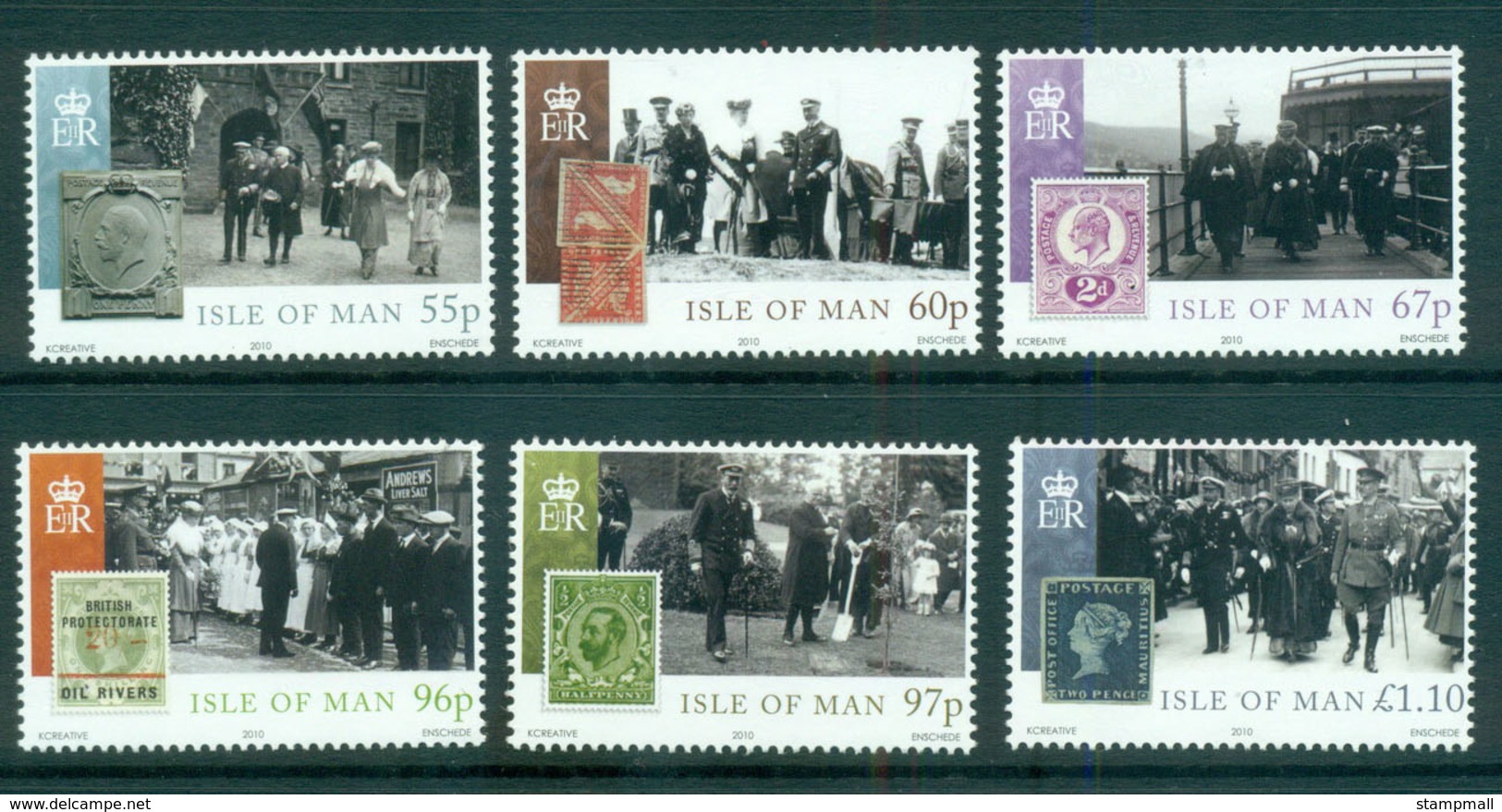 Isle Of Man 2010 KGV Visit & Accession To Throne MUH Lot66433 - Man (Ile De)