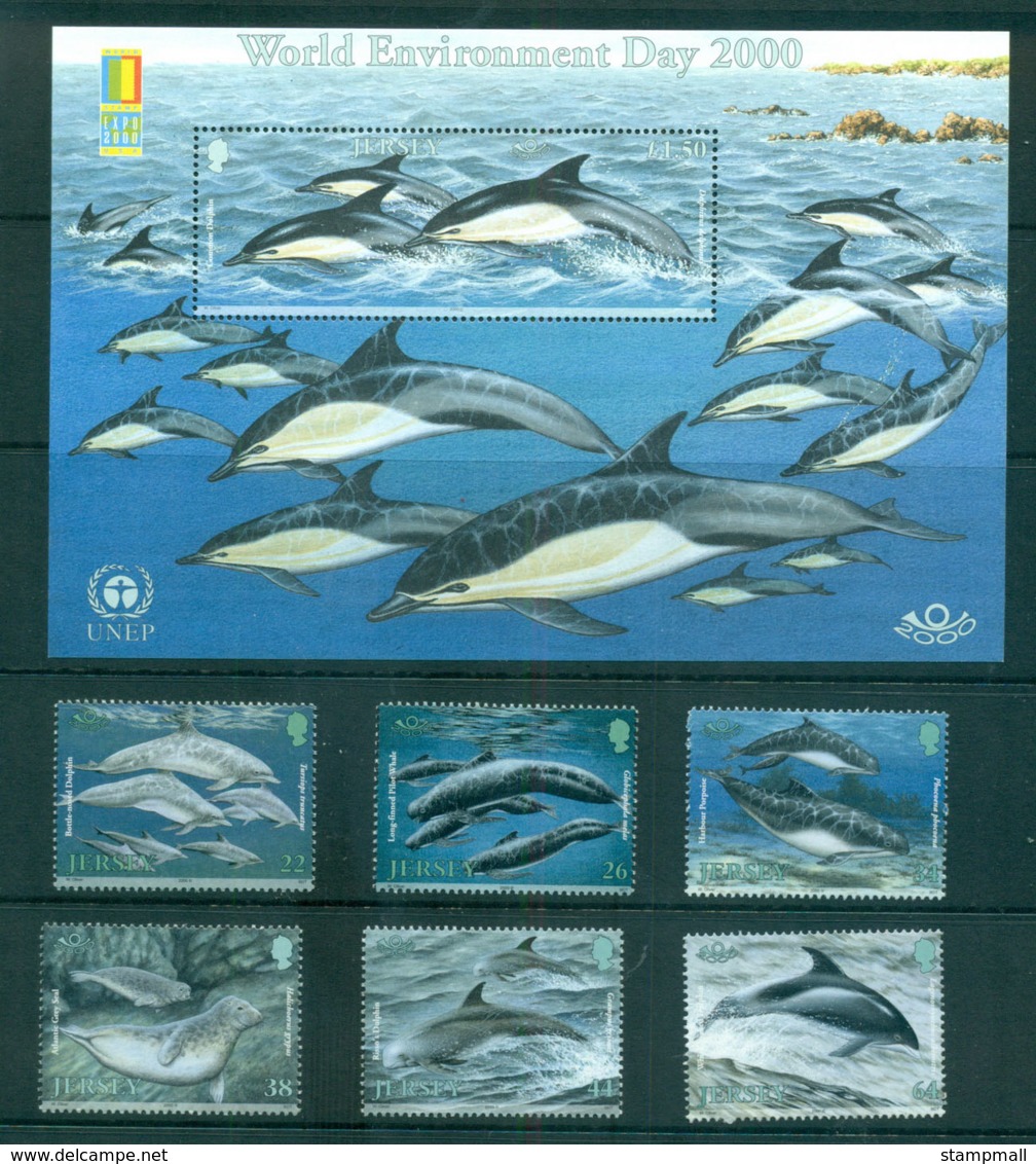 Jersey 2000 Marine Mamals = World Stamp Ex MS MUH Lot66497 - Jersey