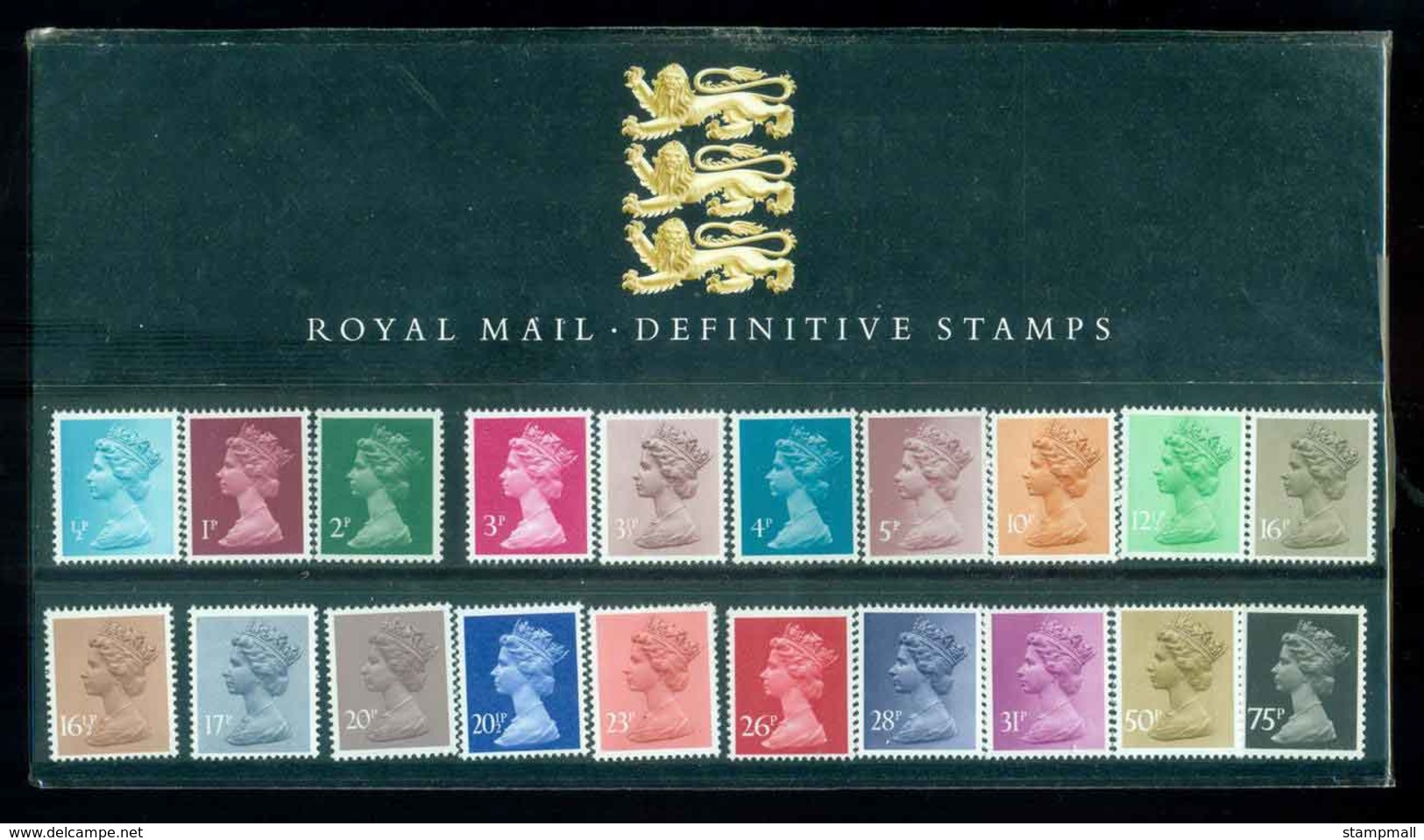 GB 1984 Machin ½p-75p Definitive Pk0 (mount Mark On Reverse)POP Lot51740 - Sin Clasificación