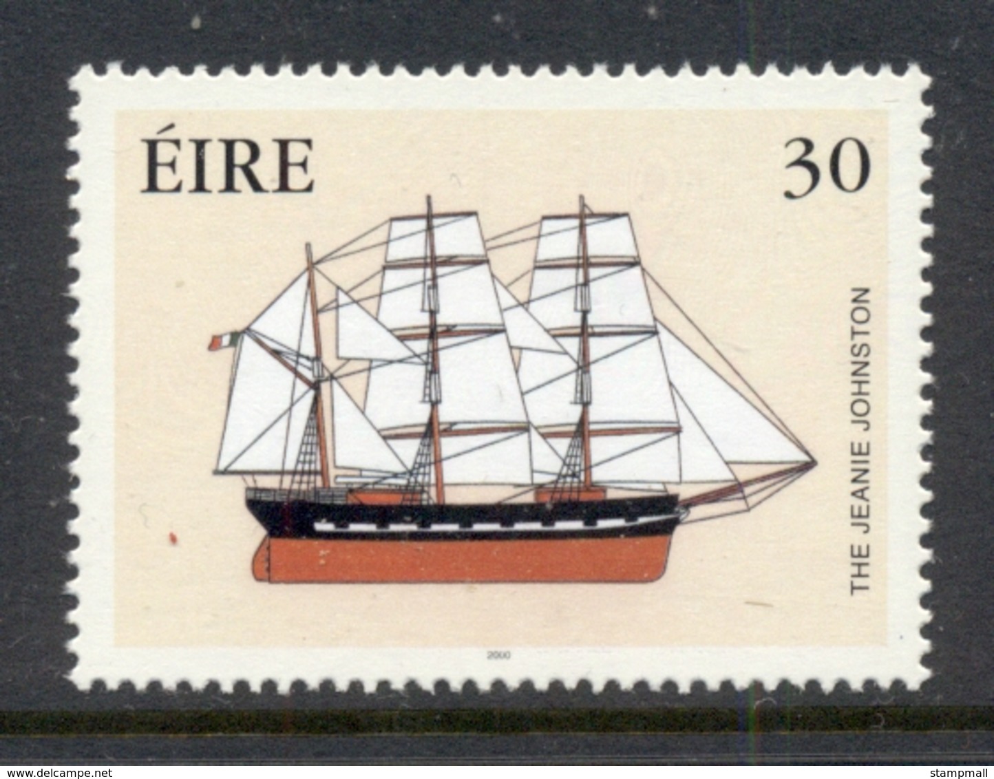 Ireland 2000 Emmigrant Ship MUH - Unused Stamps