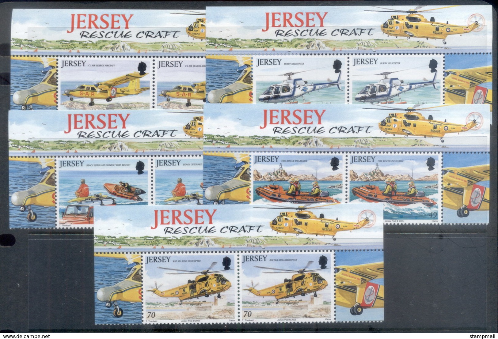 Jersey 2005 Rescue Aircraft Prs MUH - Jersey