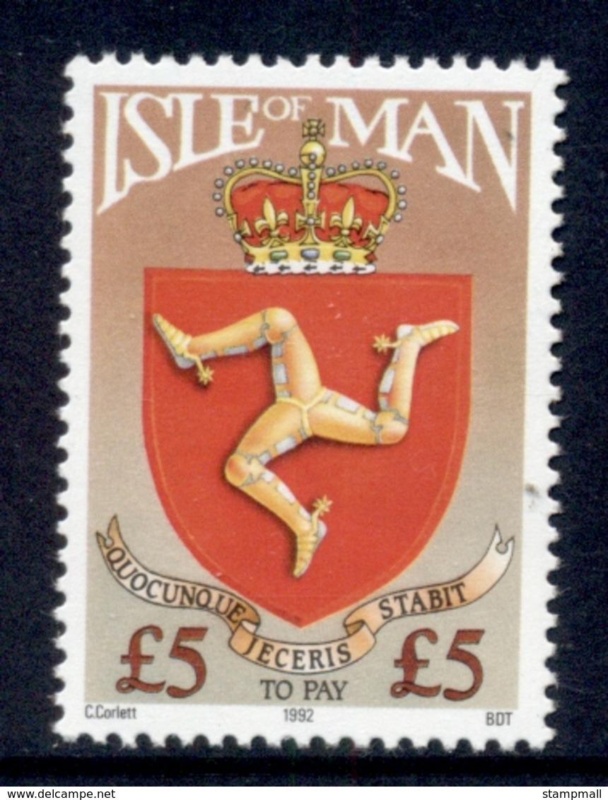 Isle Of Man 1992 ?5 Arms MUH - Isle Of Man