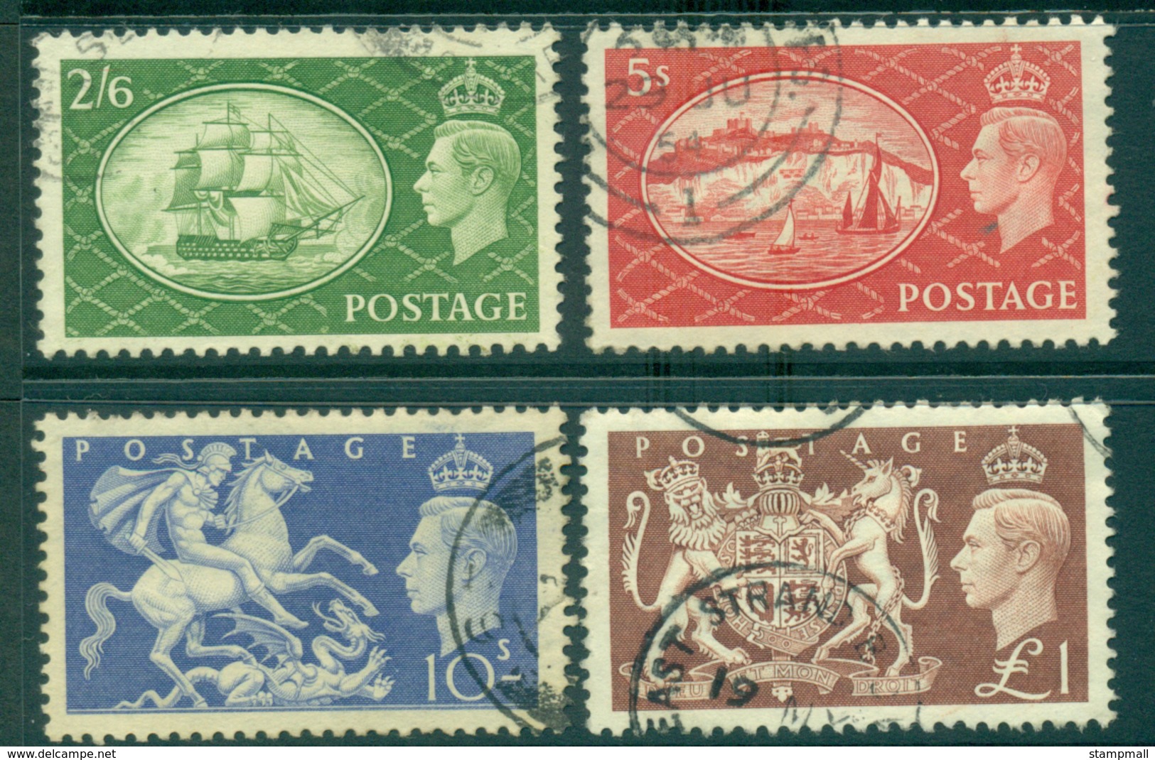 GB 1951 High Values FU Lot32705 - Sin Clasificación