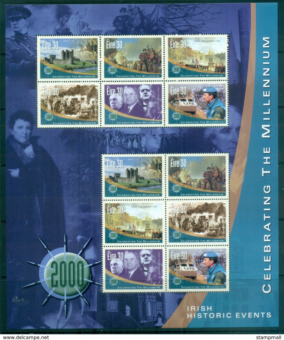 Ireland 2000 Millenium, Irish Historic Events MS MUH - Unused Stamps