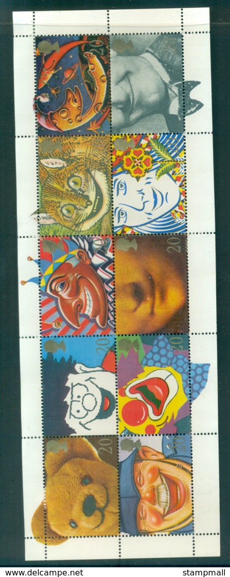 GB 1990 Famous Smiles Pane 10 MLH Lot53430 - Ohne Zuordnung