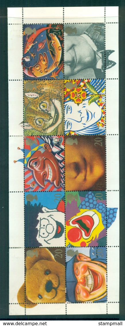 GB 1990 Famous Smiles Pane 10 MLH Lot53431 - Ohne Zuordnung